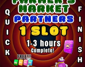 Monopoly Go! (1 Slot) FARMER'S MARKET Partners Event Carry Service (September 15, 2026)