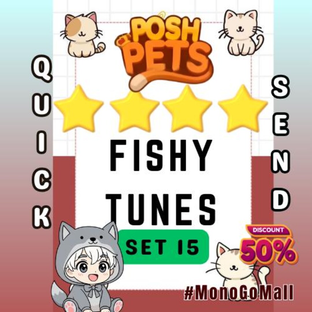 Mono Go 4-star Sticker L FISHY TUNES L 1 PIECE L Fast Delivery - Etsy