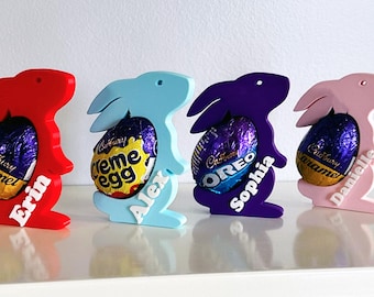 Personalized Easter Egg Holder: 3D Printed Bunny Display