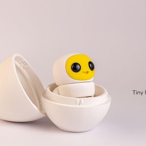 Brinquedo Fidget de Ovo Articulado: Amigo Sensorial Kawaii Impresso em 3D