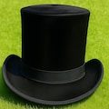 Handmade Black Silk Top Hat Victorian Steampunk Cosplay Hat product logo