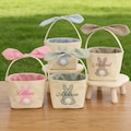 Personalized Easter Basket, Embroidered Name, Bunny Rabbit Basket, Easter Egg Hunt Basket, Easter Gift for Kid product logo