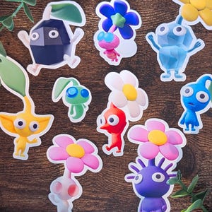 Pikmin vinyl sticker set