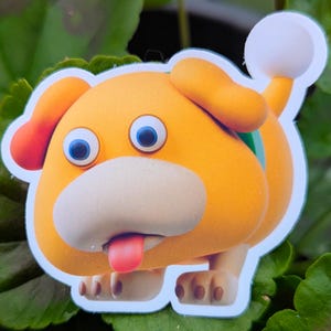 Oatchi Pikmin vinyl sticker
