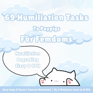 69 Humiliating Tasks for Paypigs | Femdom & Findom Guide | SPH, Sissy, Degrading, Financial Domination, Humiliation Tasks