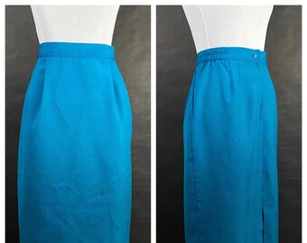 Vintage Blue Skirt with Pockets by Sag Harbor