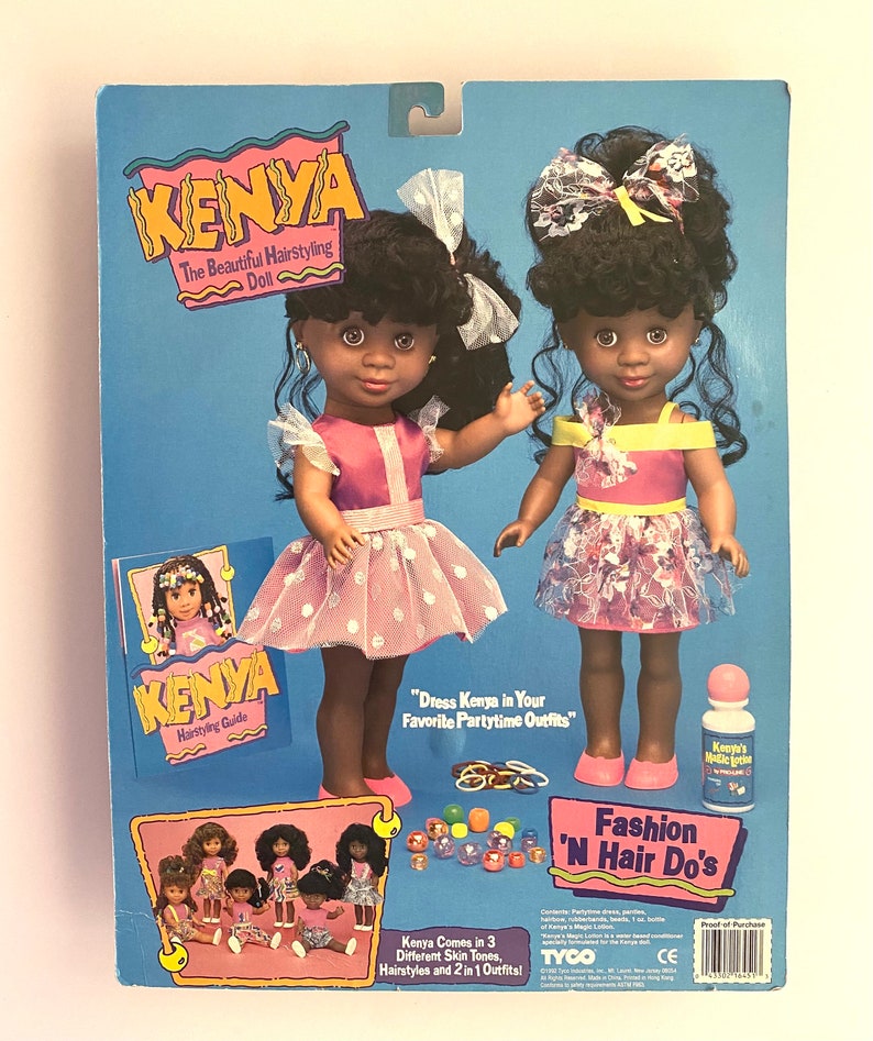 Vintage Tyco 1994 Kenya Fashion 'N Hair Do's Doll Etsy