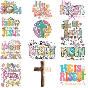 Paquete cristiano de Pascua, SVG de Pascua, Resucitó, Xoxo SVG, Amar como Jesús SVG, Camiseta cristiana, PNG, Archivos SVG para Cricut