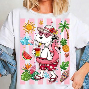 Cute Snoop Summer Vacation PNG, Tropical Beach Vibes Sublimation, Flamingo Float Pool Party Shirt Design, Summer Cocktail Graphic png