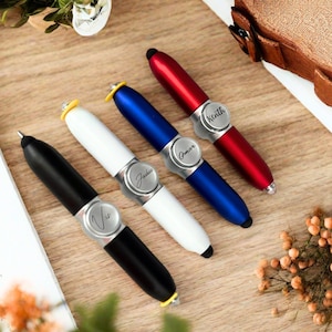 Personalized Fidget Spinner Pen: Engraved Metal Stress Relief Writing Tool