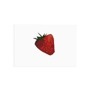 Cartes postales d'art aux fraises, cadeau nature, cartes de voeux uniques, impressions d'art, objets d'art de collection