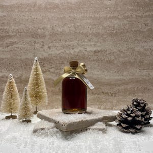15 Mini-Flaschen 100% Gourmet-Ahornsirup – Gastgeschenk für Hochzeiten, Taufen, Geburtstage, Geburten und Winterveranstaltungen, Weihnachten