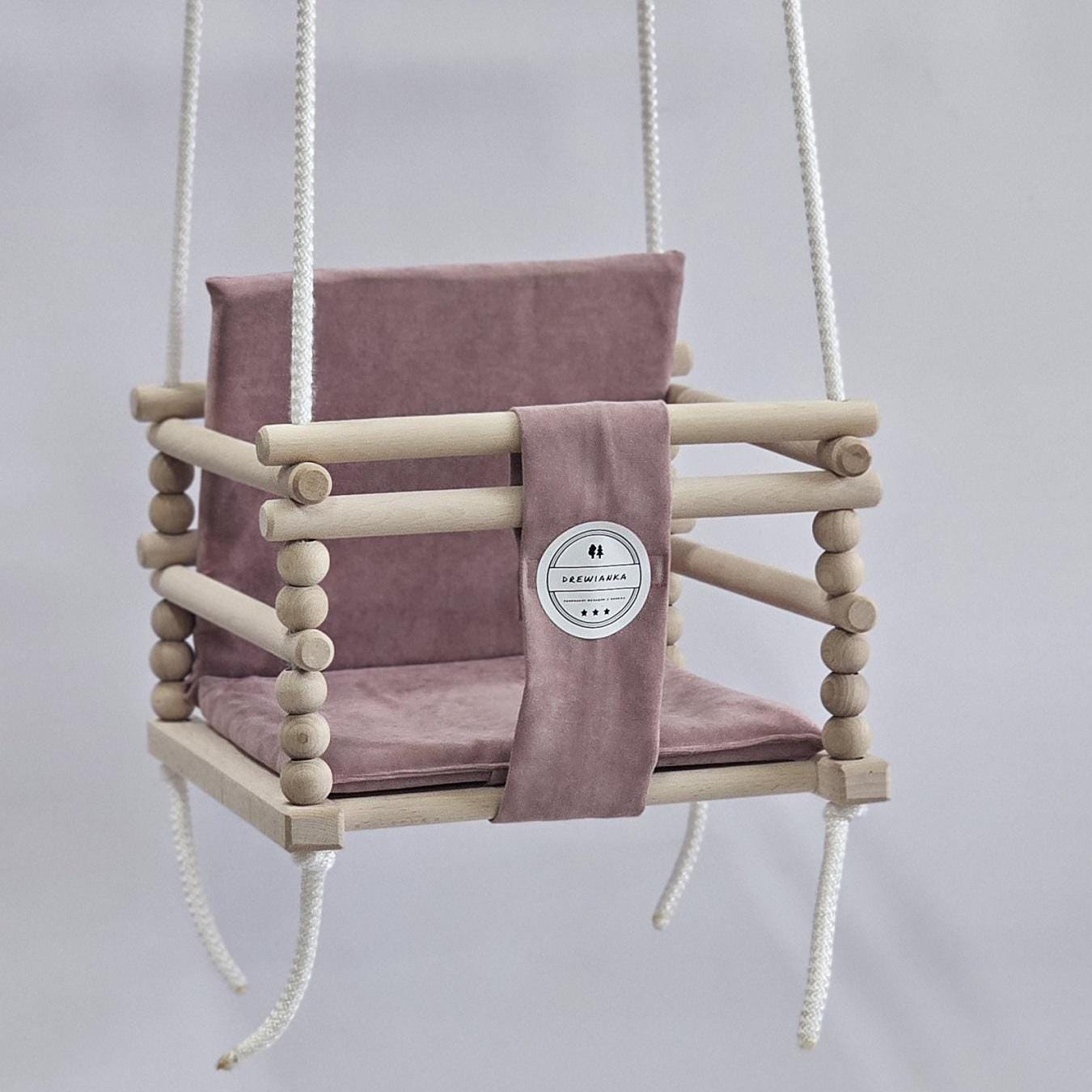 KINSPORY Balançoire Enfant En Bois, Balançoire Extérieure En Bois