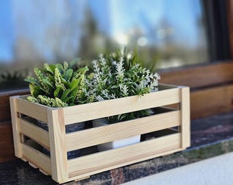 Set of 3 Wooden Crates – Pine Storage Boxes, Rustic Wooden Organizer, Stackable Crates, Handmade Eco Storage Bins for Home, Kitchen Crafts