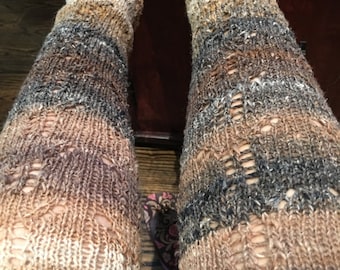Wool leg warmers; wear them with boots or booties;