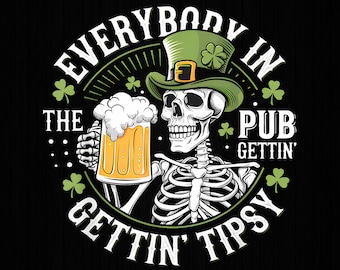 Jeder im Pub bekommt Tipsy St Patricks Day PNG-Dateien, St patricks day Png, St Paddy's Day Png, lustige St Patricks Png