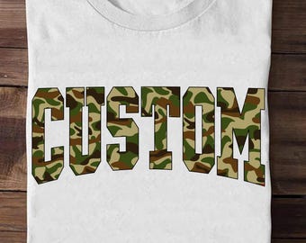 Camo personalizzato PNG, Camouflage PNG, Stagione di caccia, Regalo per gli amanti della caccia, Caccia al cervo PNG, Caccia al cervo divertente, Regalo per cacciatore