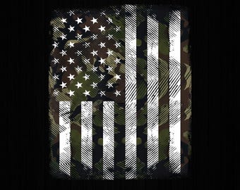 Camo Amerikaanse vlag png, militair camouflageontwerp, camouflage Amerikaanse vlag VS-camouflage