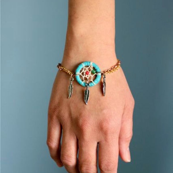 Turquoise Dream Catcher Bracelet