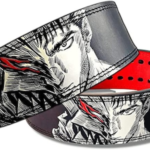 Ceinture à levier anime, ceinture d'haltérophilie Ceinture à levier personnalisée, ceinture de puissance de musculation, ceinture d'haltérophilie personnalisée Ceinture d'haltérophilie en cuir anime.