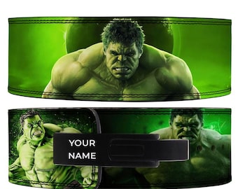 Ceinture à levier de dynamophilie Hulk Anime, ceinture de sport personnalisée