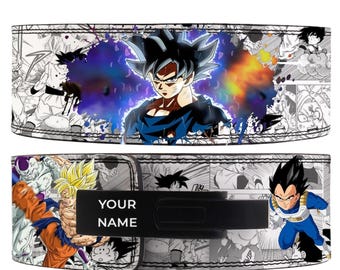 Cinturón de levantamiento de pesas Dragon Ball Z, cinturón de cuero de gimnasio Anime