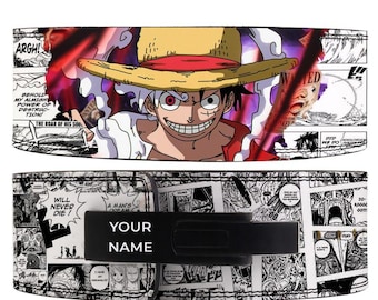 Cintura da sollevamento pesi anime Luffy, cintura da palestra in vera pelle per powerlifting