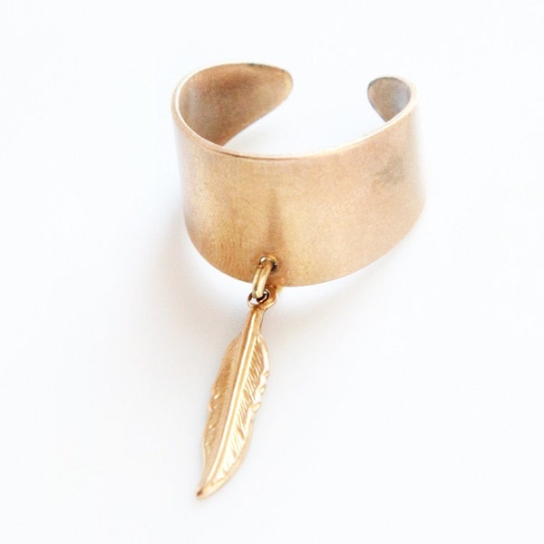 Feather Cuff Ring - Vintage