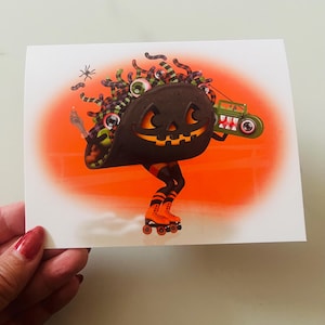 Cartão de felicitações em branco Taco ‘bout Halloween