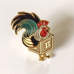 CockBlock soft enamel pin with glitter!