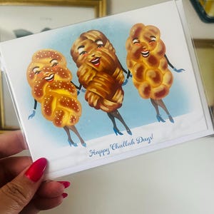 Cartão de felicitações em branco para o Feliz Dia da Chalá