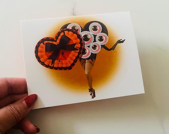 Eye Candy blank greeting card