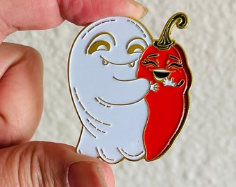 Ghost Pepper soft enamel pin!