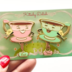 Best Teas hard enamel pin set