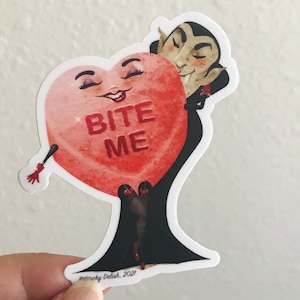 BITE ME vinyl sticker