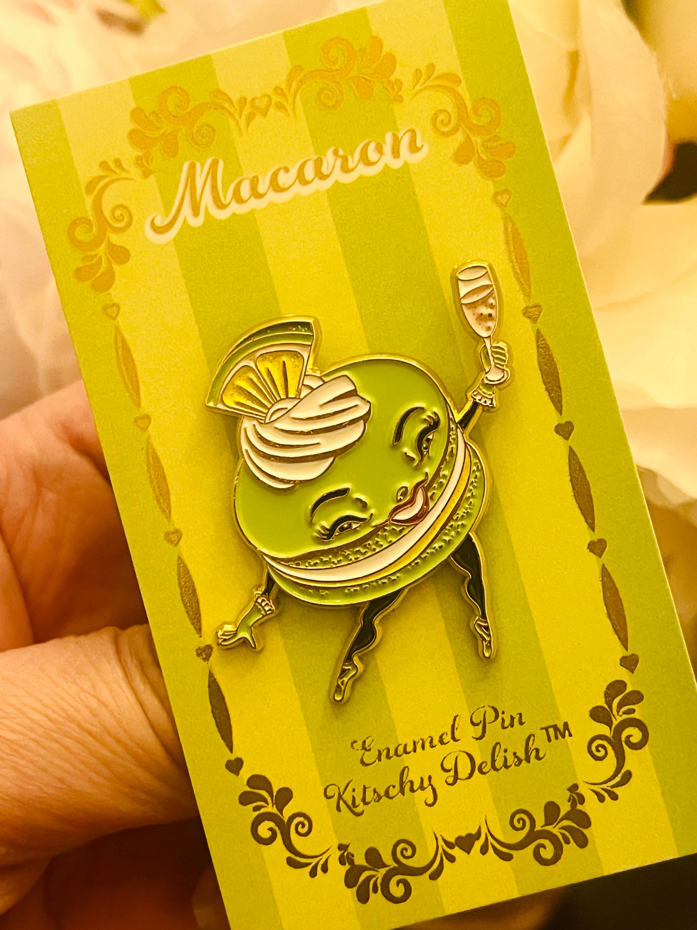 Lime Macaron Soft Enamel Pin With Glitter Highlights! - Etsy