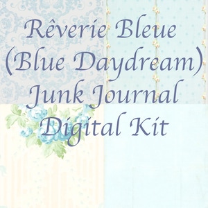 Kit de diario basura Rêverie Bleue (Blue Daydream)