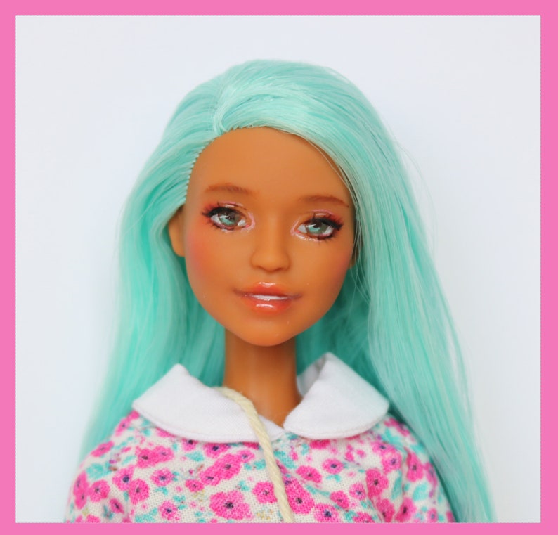 Ooak Barbie doll by Nerea Pozo fashionista Custom repaint doll image 1