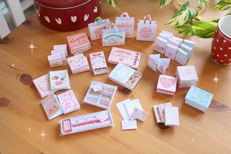 040-049 PRINTS VALENTINE Day to make your own Miniatures DIY by Nerea Pozo digital copy image 7