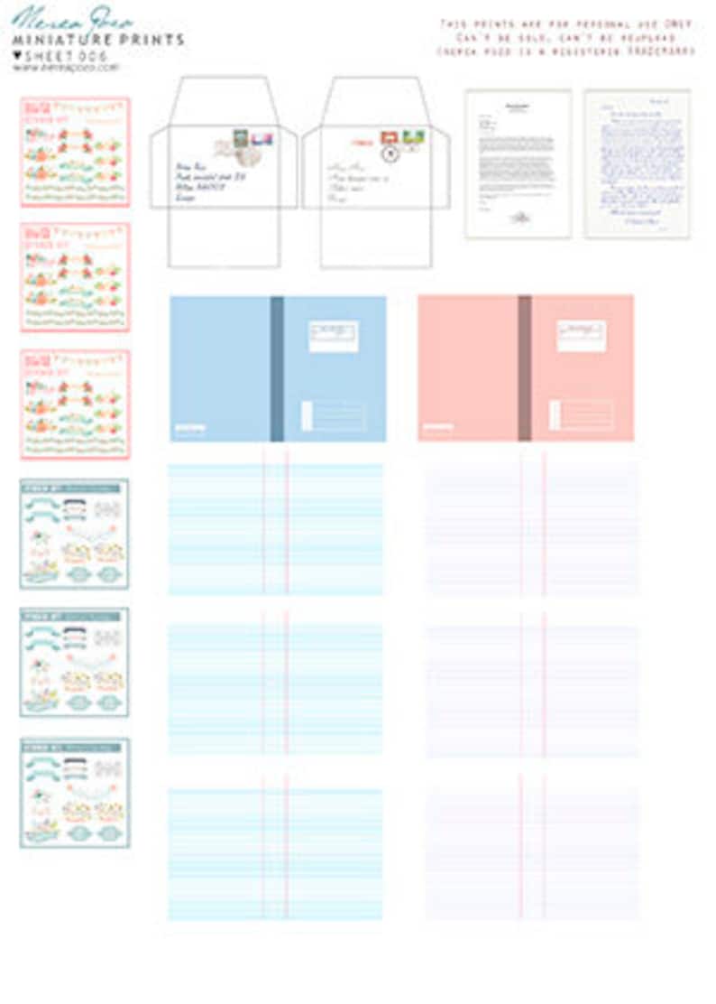 001009 PRINTS to Make Your Own Miniatures DIY by Nerea Pozo Etsy Canada