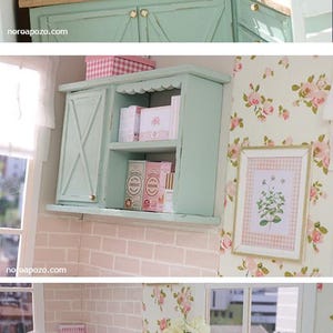 Seashell & Peony Apartment - 1/6 miniature dollhouse diorama (handmade) image 5