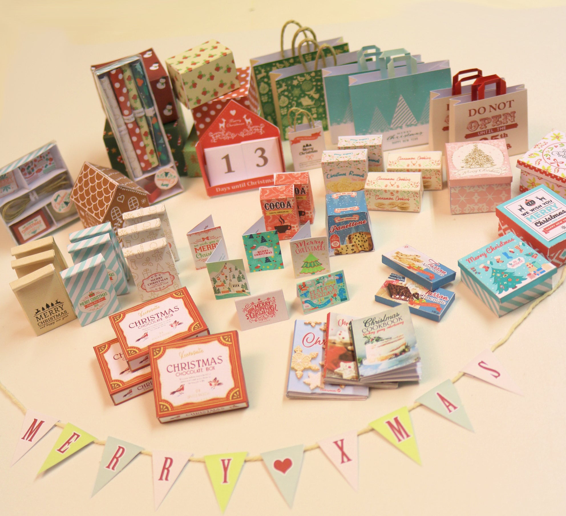 019-029 PRINTS (Christmas)to make your own Miniatures DIY by Nerea Po…