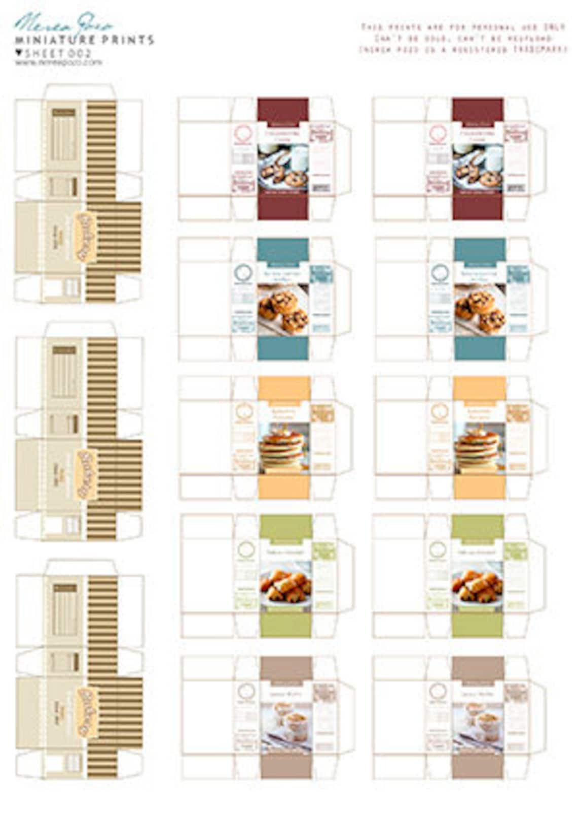 001009 PRINTS to Make Your Own Miniatures DIY by Nerea Pozo Etsy