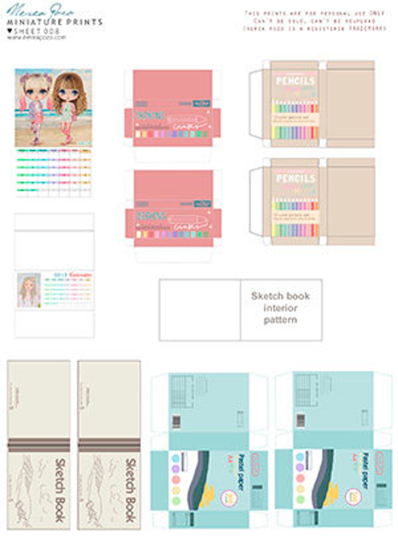 001-009 PRINTS to Make Your Own Miniatures DIY by Nerea Pozo - Etsy