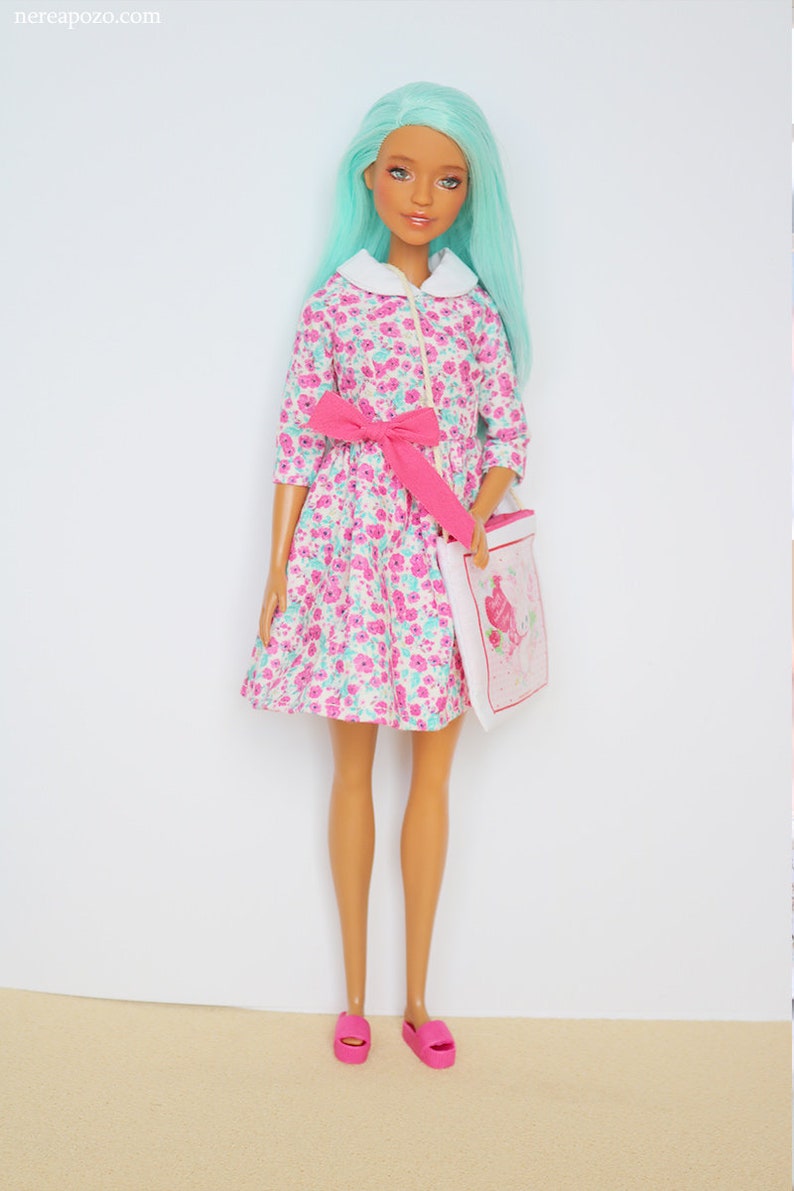 Ooak Barbie doll by Nerea Pozo fashionista Custom repaint doll image 7