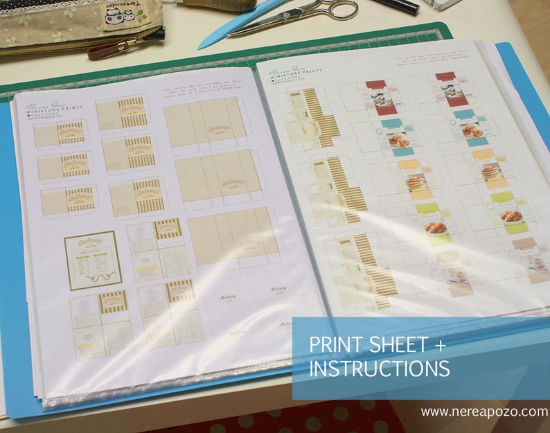 001009 PRINTS to Make Your Own Miniatures DIY by Nerea Pozo Etsy Canada