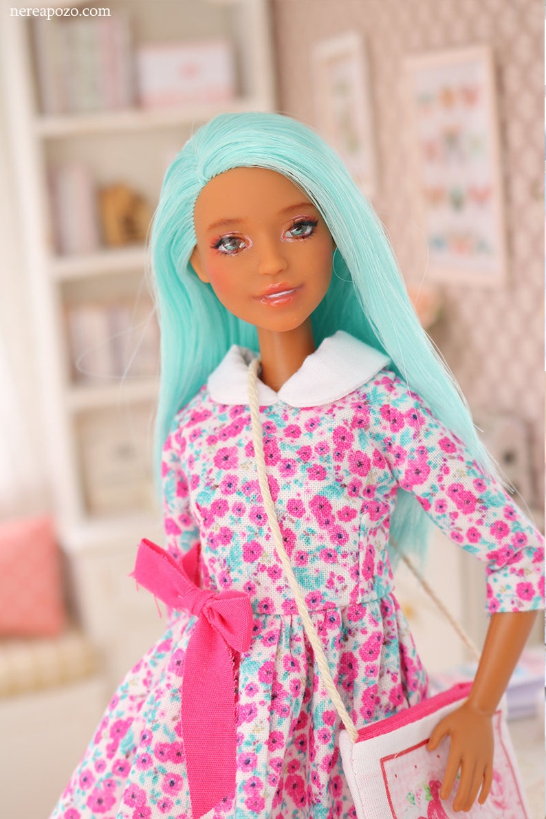 Ooak Barbie doll by Nerea Pozo fashionista Custom repaint doll image 9