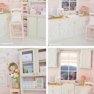 Pink cloud kitchen - 1/6 miniature dollhouse diorama (handmade) image 6