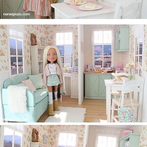 Seashell & Peony Apartment - 1/6 miniature dollhouse diorama (handmade) image 16