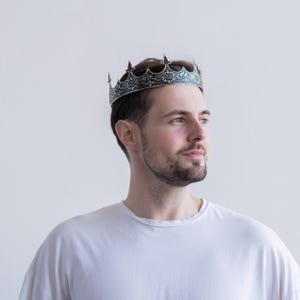 Metal crown for men, Mens costume crown, King crown, Medieval crown, Gothic crown,  Cosplay crown, Renaissance crown, Fantasy crown